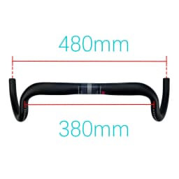 New Carbon Gravel Handlebar Big Flare Bar Cycle Cross Road Bike Handlebars 380/400/420/440mm Carbon Fiber Bicycle Handle