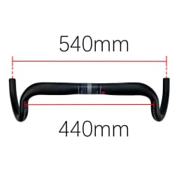 New Carbon Gravel Handlebar Big Flare Bar Cycle Cross Road Bike Handlebars 380/400/420/440mm Carbon Fiber Bicycle Handle