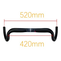 New Carbon Gravel Handlebar Big Flare Bar Cycle Cross Road Bike Handlebars 380/400/420/440mm Carbon Fiber Bicycle Handle
