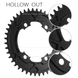 PASS QUEST 107BCD Bicycle Chainring 42T-58T Close Disc Black Chainwheel Narrow Wide Teeth forAXS Sprocket for Sram FORForce Aero