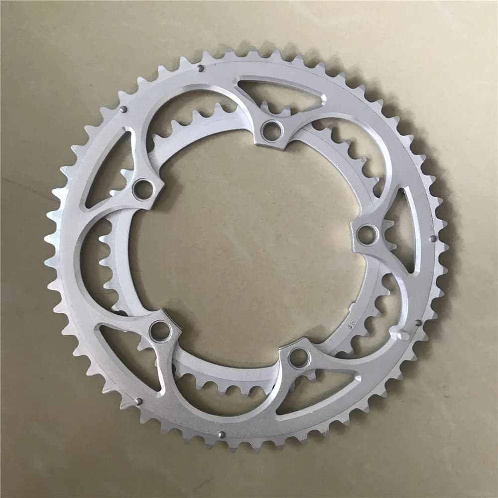 Road Bike Sprockets 130 BCD 53T 39T Double Disc Crown Chainwheel Folding Bicycle Chainring Alloy MTB Parts 7/8/9/10 Speed 3/32"