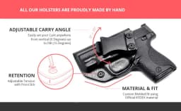 IWB Kydex holster For Smith & Wesson M&P 9/40 M2.0 Compact 4" Barrel Inside Waistband Hold Concealed Carry Case Clip