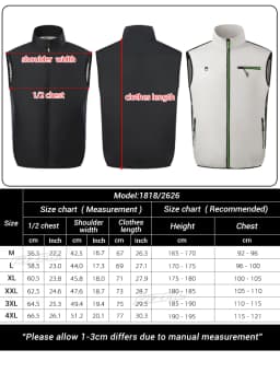 2026 Cool Vest Wearable Cooling Fan Vest Air-conditioned Clothes Cooling 13 Hours for High Temperature Work Fishing Vest Hiking