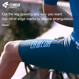 LAMEDA Summer Cycling Bib Shorts Men Outdoor Wear Bike Ride Padded Riding Bib Tights Bicycle Men's Cycling Clothing Quick-Dry