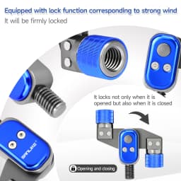 SANLIKE Fishing Landing Net Adapter Aviation Aluminum Dip Net Folding Joint 1/2inch Standard Head Connector Fishing Tool