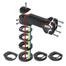 Kocevlo Bicycle Stem 28.6-31.8mm Aluminum Internal Cable Routing Stem with Spacer Road Handlebar Stem Bike Parts