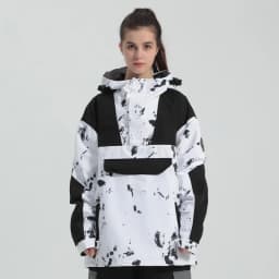 Gsou-Snow -30℃ Ski Jacket for Men and Women Hooded Sweater Reflective Trend Skiing Thickened Warmth Waterproof Ski Jacket Pant