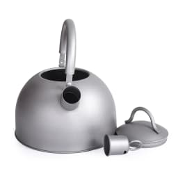 Boundless Voyage Camping Tableware Titanium Kettle 2L Large Capacity Outdoor Travel Picnic Water Jug Tea Pot Whistling