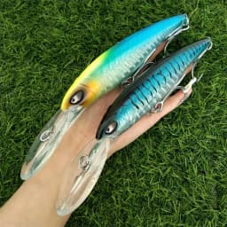 Noeby 2pcs 47g 94g Deep Diving Large Minnow Lure Artificial Wobbler Hard Bait Crankbait Sea Bass Pike Perch Fishing Tackle