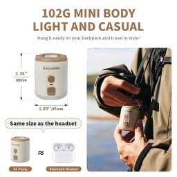 Naturehike Electric Air Pump Portable Wireless Inflator/Deflator Lighting 3 in 1 Pumps for Inflatable Cushions Air Mattress