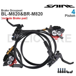 SHIMANO SAINT M820 Hydraulic Disc Brake Groupset Brake Lever BL-M820 BR-M820 4-Piston Brake Caliper Original Parts