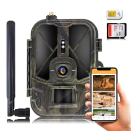 Night Vision Hunting Camera 4G Tracking with App Control 8000mAh Li-Battery 120° Detection Cloud Service Wireless Game Scout Cam
