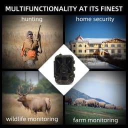 Night Vision Hunting Camera 4G Tracking with App Control 8000mAh Li-Battery 120° Detection Cloud Service Wireless Game Scout Cam