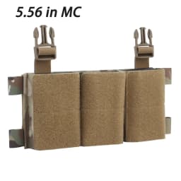 Triple Pouch 5.56/7.62 Panel Open Top Holder Airsoft Vest Plate Carrier Accessories with Hook Backing