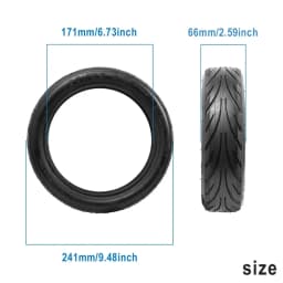 60/65-6.9 10Inch Tubeless Rear Jelly Tire For Ninebot By Segway Max G2 G65 Electric Scooter Vacuum Outer Tyre Accessorie