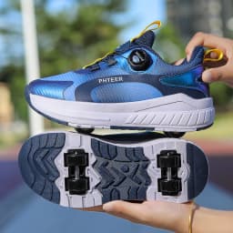 Fashion 4-wheel roller skates sneakers for students children outdoor wheel shoes Multifunctional sports shoes