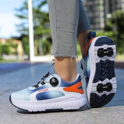 Fashion 4-wheel roller skates sneakers for students children outdoor wheel shoes Multifunctional sports shoes