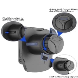 Hunting Handcuff Case Locking Knob Handcuff Holder for Duty Belt Law Enforcement Gear Security Guard Equipment for Vest Uniform