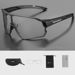 ROCKBROS Photochromic Cycling Glasses Outdoor Sports UV400 Goggles Sunglasses Bicycle Sports Eyewear Running Fishing Glasses