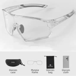 ROCKBROS Photochromic Cycling Glasses Outdoor Sports UV400 Goggles Sunglasses Bicycle Sports Eyewear Running Fishing Glasses