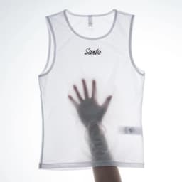 Santic Cycling Vest Lightweight Cycling Quick Drying Vest Breathable Bike Short Sleeved Sports Running Base Shirt