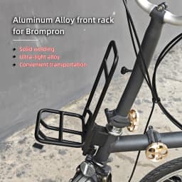 Aluminum Alloy Front Rack for Brompton Bike Bag Front Lightweight Shelf Luggage rack