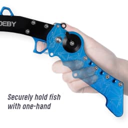 Noeby New Collapsible Fishing Grip Aluminium Alloy Fish Lip Grip Fish Hook Controller Adjustable with Connect Ring Fishing Tool