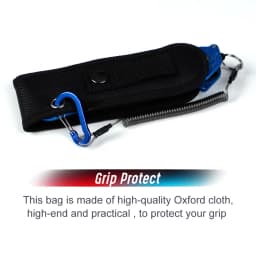 Noeby New Collapsible Fishing Grip Aluminium Alloy Fish Lip Grip Fish Hook Controller Adjustable with Connect Ring Fishing Tool
