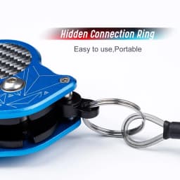 Noeby New Collapsible Fishing Grip Aluminium Alloy Fish Lip Grip Fish Hook Controller Adjustable with Connect Ring Fishing Tool