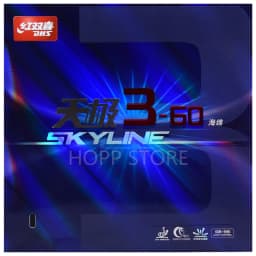 DHS Hurricane 3-50 / SKYLINE 3-60 Pips-In Table Tennis Rubber (Control / Loop) Original DHS Ping Pong Sponge