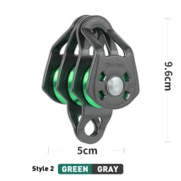Xinda Outdoor Three Pulley Sliding Rope Sling Hoisting Ropeway Transportation Rock Climbing Rescue Pulley Group