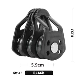 Xinda Outdoor Three Pulley Sliding Rope Sling Hoisting Ropeway Transportation Rock Climbing Rescue Pulley Group