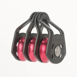 Xinda Outdoor Three Pulley Sliding Rope Sling Hoisting Ropeway Transportation Rock Climbing Rescue Pulley Group