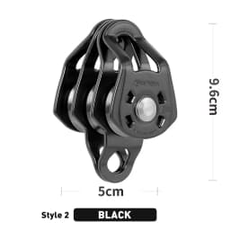 Xinda Outdoor Three Pulley Sliding Rope Sling Hoisting Ropeway Transportation Rock Climbing Rescue Pulley Group