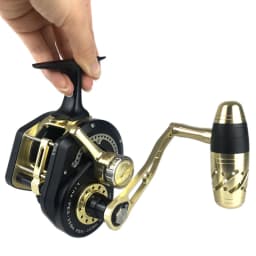 Topline Tackle  Underhead Saltwater Trolling Fishing Reel Slow Jigging Reels Gear Ratio 6.3:1 Lever Drag Sea Boat Jigging Coil