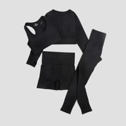 WAREBALL 2/3/4pcs Seamless Yoga Set Gym Clothes Sportswear Yoga Suits For Women Fitness Set Tracksuits Sports Bra Gym Leggings
