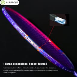 ALP GJ 10U Ultralight 52g T800 Bow And Arrow Badminton Racket Authentic Tensile Force 13kg Outdoor Sports Carbon Fiber Titanium