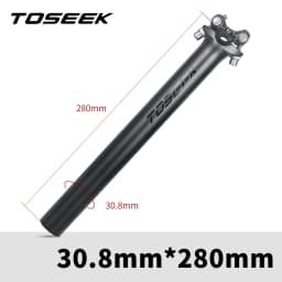 TOSEEK ZF-One Carbon Seatpost 27.2/30.8/31.6mm Matte Black MTB/Road Bike Seat Post Length 280mm Seat Tube Bicycle Parts