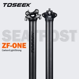 TOSEEK ZF-One Carbon Seatpost 27.2/30.8/31.6mm Matte Black MTB/Road Bike Seat Post Length 280mm Seat Tube Bicycle Parts