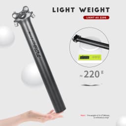 TOSEEK ZF-One Carbon Seatpost 27.2/30.8/31.6mm Matte Black MTB/Road Bike Seat Post Length 280mm Seat Tube Bicycle Parts