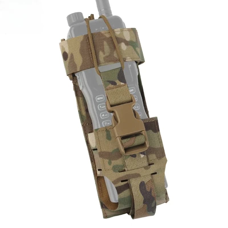 MOLLE Pouch Radio Case Modular Quick-Release Multi-radio Walkie Talkies Adjustable Storage Bag for PRC152 163