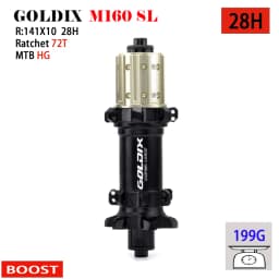 GOLDIX M160 Super Light MTB BOOST Hub 6 Bolt Center Lock Disc 28H Ratchet 72T Mountain XD Class Bike Hub for SHIMANO 11 12 Speed