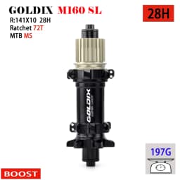 GOLDIX M160 Super Light MTB BOOST Hub 6 Bolt Center Lock Disc 28H Ratchet 72T Mountain XD Class Bike Hub for SHIMANO 11 12 Speed