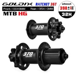 GOLDIX GDX370 32H Bicycle Hub Sealed Bearing 6-bolt Disc Brake J-Bend 32 Holes Ratchet 36T BOOST MTB Hub for Shimano SRAM