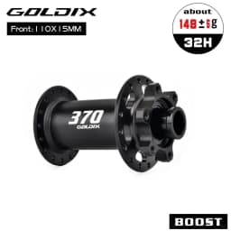 GOLDIX GDX370 32H Bicycle Hub Sealed Bearing 6-bolt Disc Brake J-Bend 32 Holes Ratchet 36T BOOST MTB Hub for Shimano SRAM