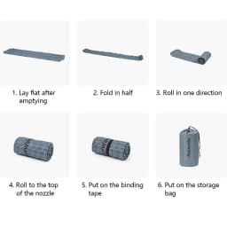 Naturehike Fish Bone Inflatable Mat Ultralight Auto-inflating Spongee Air Mattress Portable Outdoor Camping Tent Damp Proof Mat