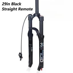 BOLANY MTB Bike Fork Dual Air Damping MTB Suspension Straight Tube 26 27.5 29 Inch Magnesium Alloy Quick Release 100mm