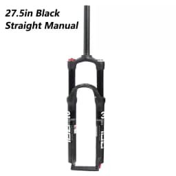 BOLANY MTB Bike Fork Dual Air Damping MTB Suspension Straight Tube 26 27.5 29 Inch Magnesium Alloy Quick Release 100mm