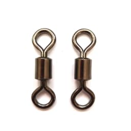 2000pcs Copper Fishing Swivel Bearing Rolling Swivel Connector Black White Lure Link Fishing Tackle Supplies Accessories Pesca