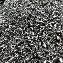 2000pcs Copper Fishing Swivel Bearing Rolling Swivel Connector Black White Lure Link Fishing Tackle Supplies Accessories Pesca